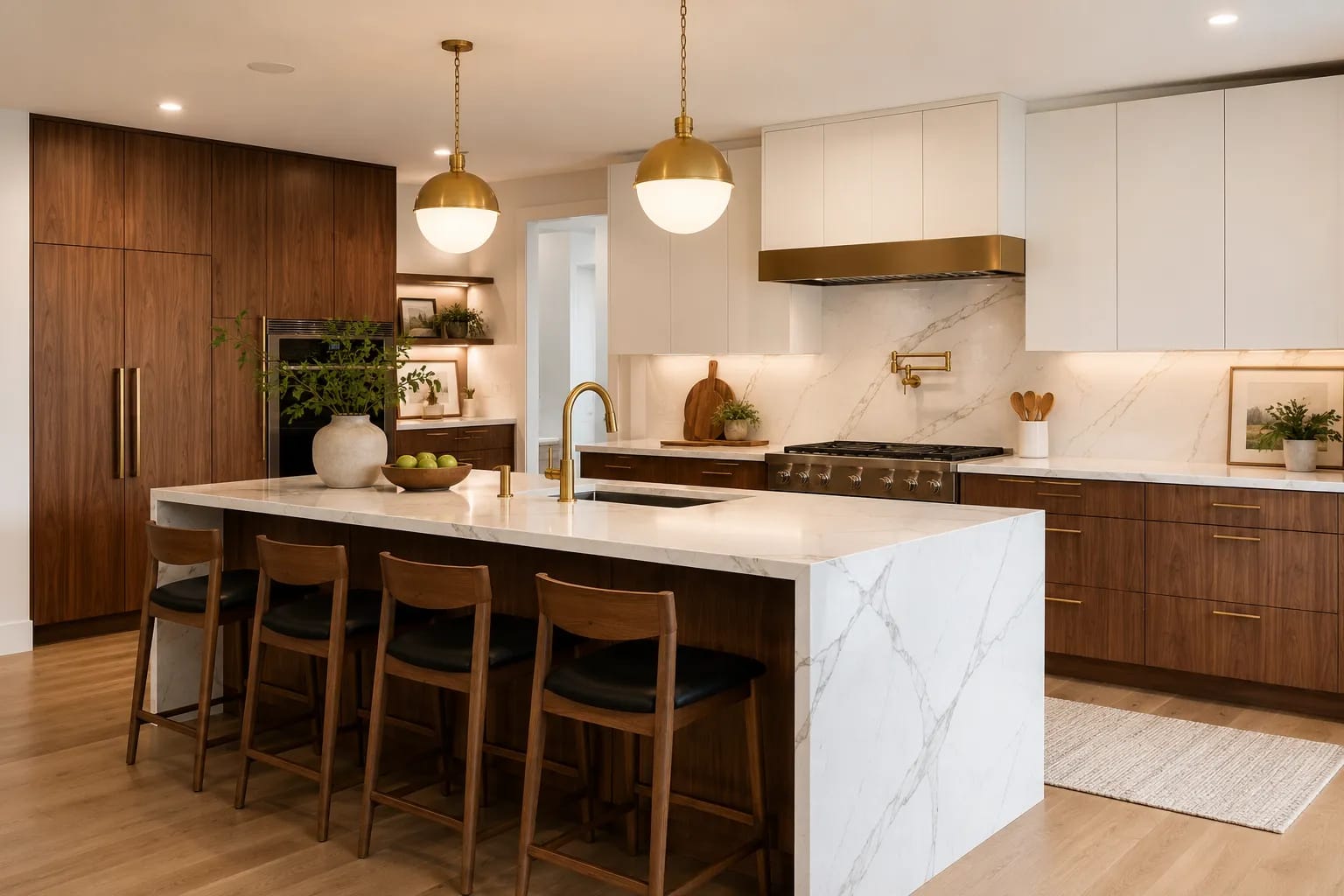 Finished kitchen remodel by Alex Renovation in Pittsford, NY